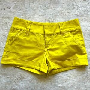 Alice and Olivia shorts. Size 6. Beautiful mustard color.